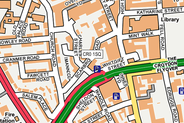 CR0 1SQ map - OS OpenMap – Local (Ordnance Survey)