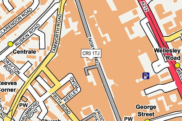 CR0 1TJ map - OS OpenMap – Local (Ordnance Survey)