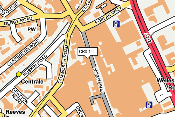 CR0 1TL map - OS OpenMap – Local (Ordnance Survey)