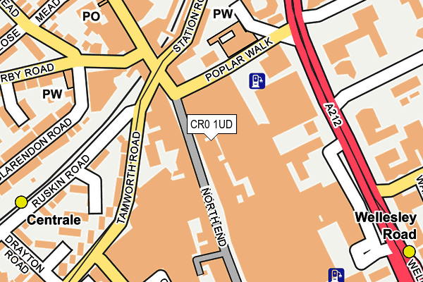 CR0 1UD map - OS OpenMap – Local (Ordnance Survey)