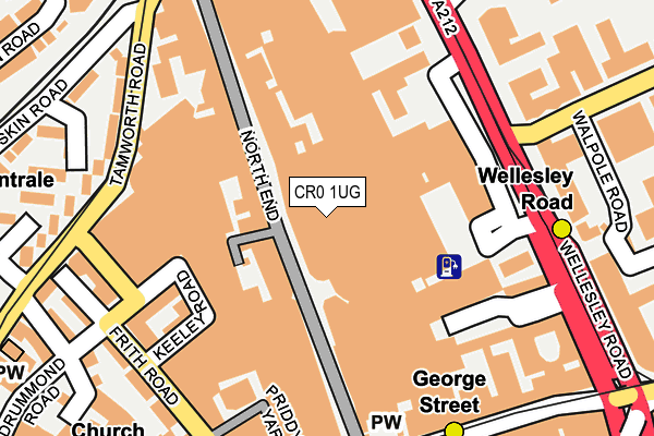 CR0 1UG map - OS OpenMap – Local (Ordnance Survey)