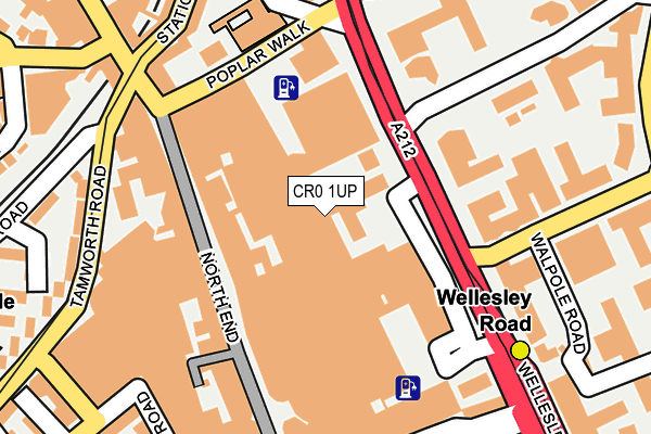 CR0 1UP map - OS OpenMap – Local (Ordnance Survey)