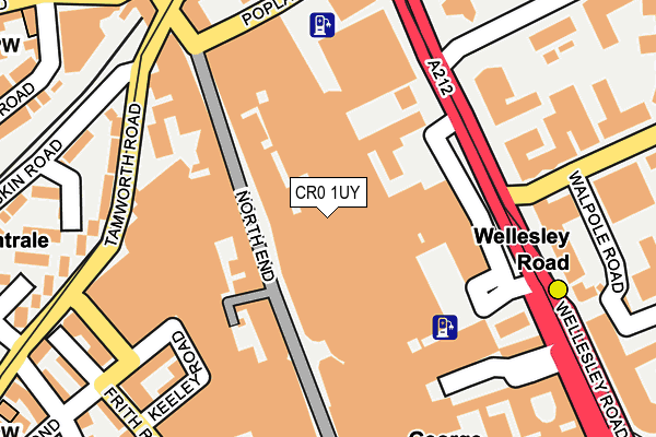 CR0 1UY map - OS OpenMap – Local (Ordnance Survey)