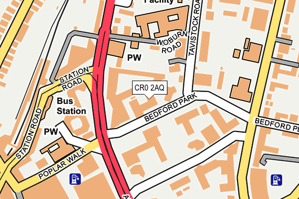 CR0 2AQ map - OS OpenMap – Local (Ordnance Survey)