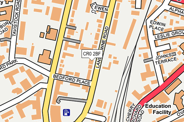 CR0 2BF map - OS OpenMap – Local (Ordnance Survey)