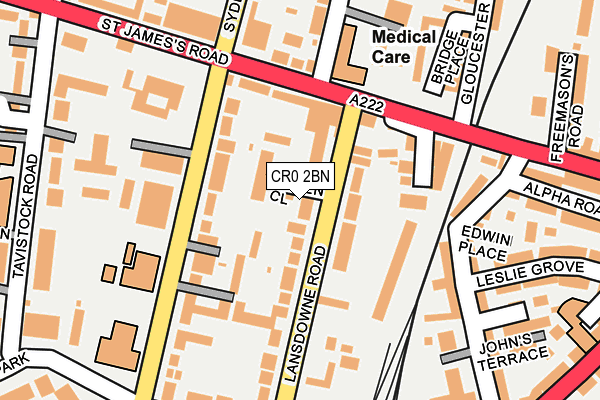 CR0 2BN map - OS OpenMap – Local (Ordnance Survey)