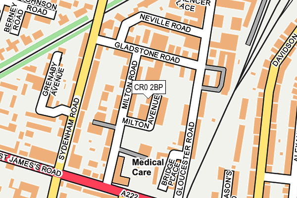 CR0 2BP map - OS OpenMap – Local (Ordnance Survey)