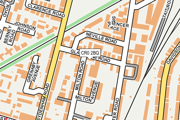 CR0 2BQ map - OS OpenMap – Local (Ordnance Survey)