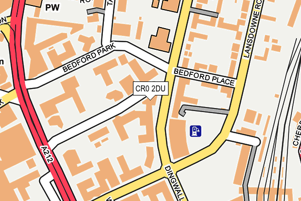 CR0 2DU map - OS OpenMap – Local (Ordnance Survey)
