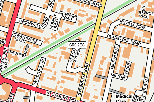 CR0 2EG map - OS OpenMap – Local (Ordnance Survey)