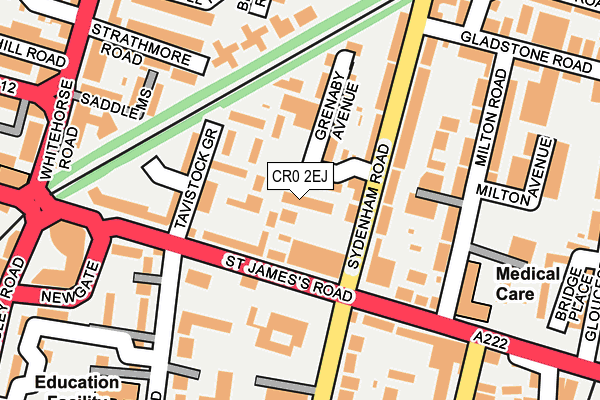 CR0 2EJ map - OS OpenMap – Local (Ordnance Survey)