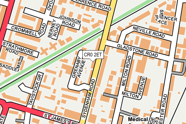 CR0 2ET map - OS OpenMap – Local (Ordnance Survey)