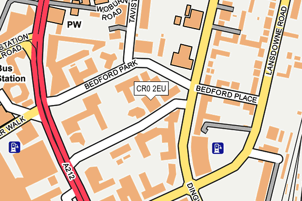 CR0 2EU map - OS OpenMap – Local (Ordnance Survey)