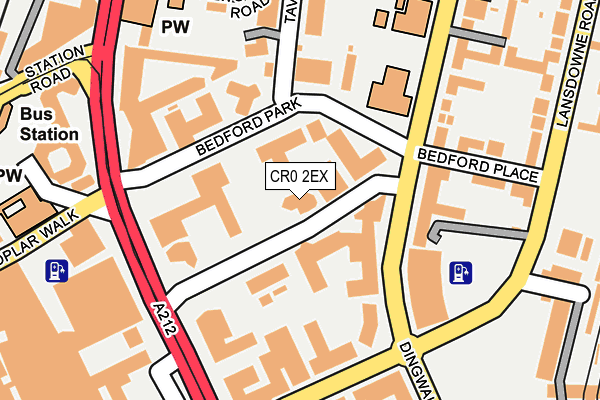 CR0 2EX map - OS OpenMap – Local (Ordnance Survey)