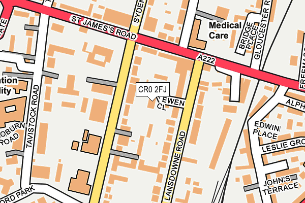 CR0 2FJ map - OS OpenMap – Local (Ordnance Survey)