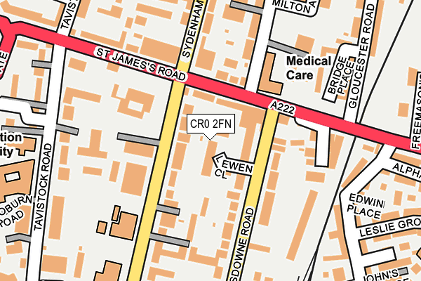 CR0 2FN map - OS OpenMap – Local (Ordnance Survey)