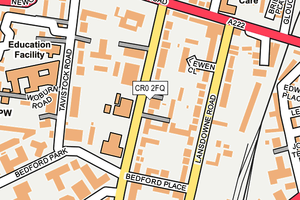 CR0 2FQ map - OS OpenMap – Local (Ordnance Survey)