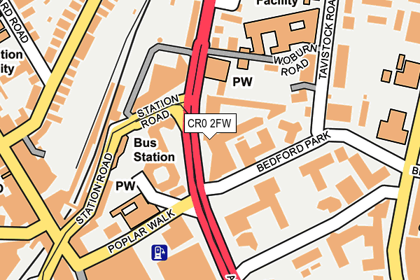 CR0 2FW map - OS OpenMap – Local (Ordnance Survey)