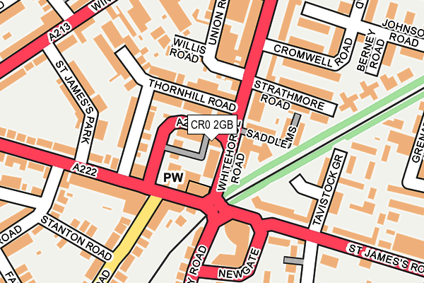 CR0 2GB map - OS OpenMap – Local (Ordnance Survey)