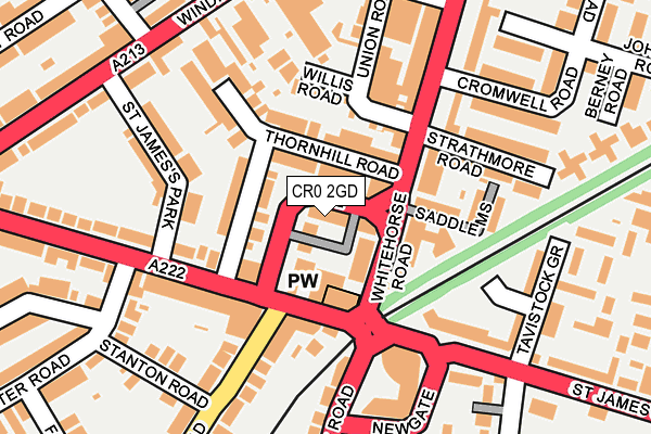 CR0 2GD map - OS OpenMap – Local (Ordnance Survey)