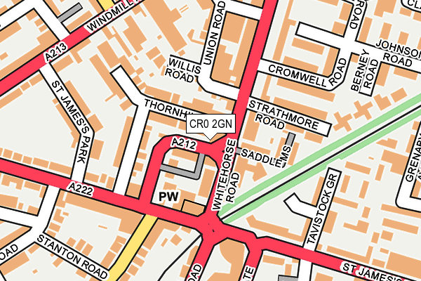 CR0 2GN map - OS OpenMap – Local (Ordnance Survey)