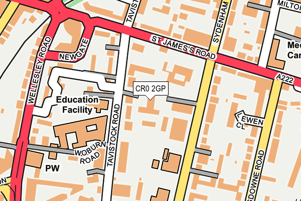 CR0 2GP map - OS OpenMap – Local (Ordnance Survey)