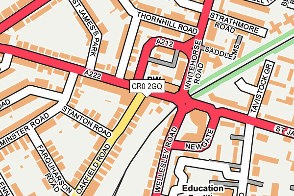 CR0 2GQ map - OS OpenMap – Local (Ordnance Survey)