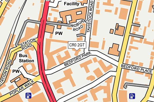 CR0 2GT map - OS OpenMap – Local (Ordnance Survey)