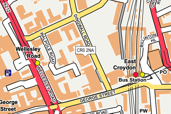 CR0 2NA map - OS OpenMap – Local (Ordnance Survey)