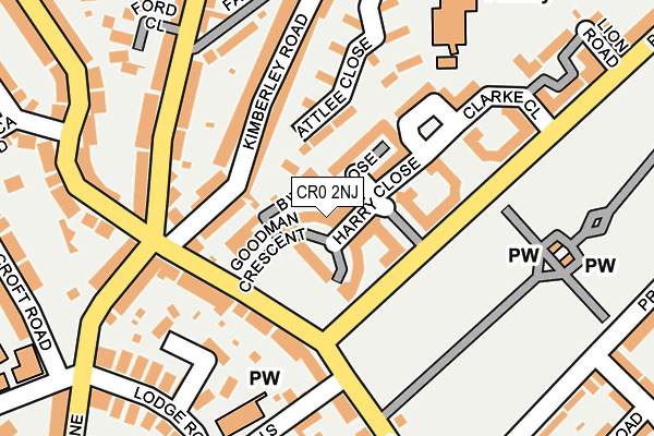 CR0 2NJ map - OS OpenMap – Local (Ordnance Survey)