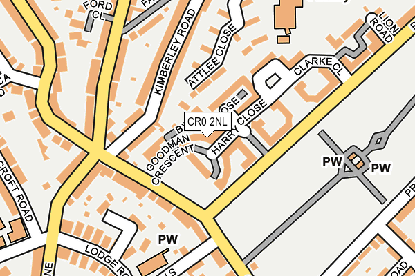 CR0 2NL map - OS OpenMap – Local (Ordnance Survey)