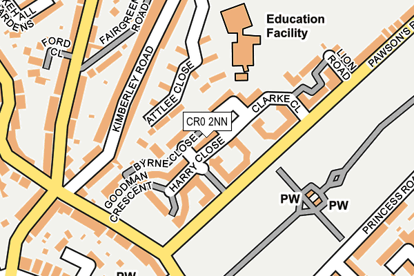 CR0 2NN map - OS OpenMap – Local (Ordnance Survey)