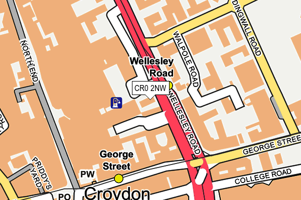 CR0 2NW map - OS OpenMap – Local (Ordnance Survey)