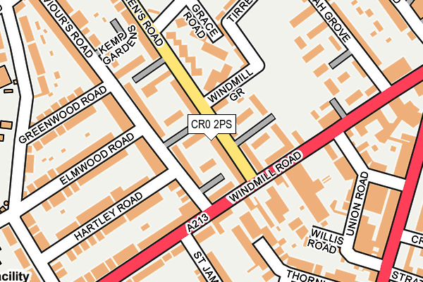 CR0 2PS map - OS OpenMap – Local (Ordnance Survey)