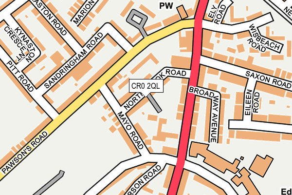 CR0 2QL map - OS OpenMap – Local (Ordnance Survey)