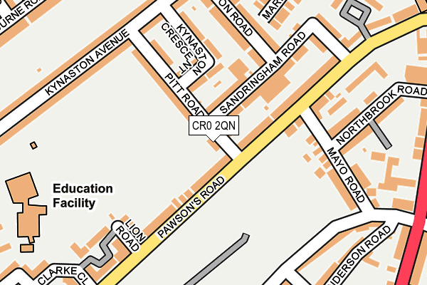 CR0 2QN map - OS OpenMap – Local (Ordnance Survey)