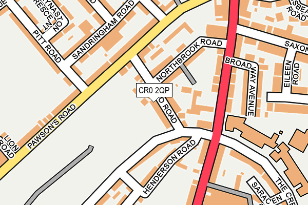 CR0 2QP map - OS OpenMap – Local (Ordnance Survey)