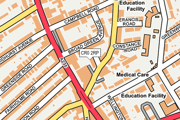 CR0 2RP map - OS OpenMap – Local (Ordnance Survey)