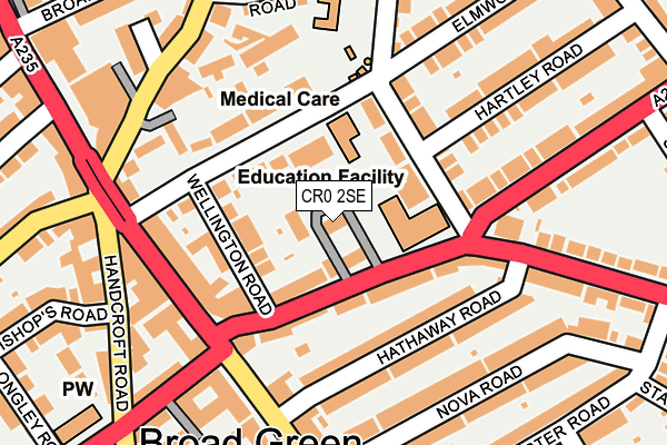 CR0 2SE map - OS OpenMap – Local (Ordnance Survey)