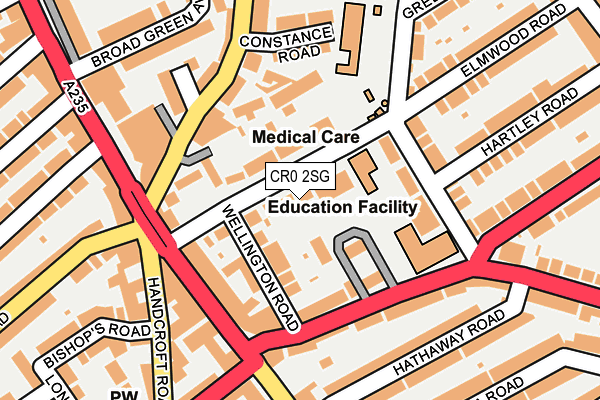 CR0 2SG map - OS OpenMap – Local (Ordnance Survey)