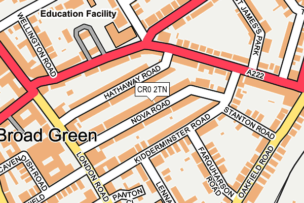 CR0 2TN map - OS OpenMap – Local (Ordnance Survey)