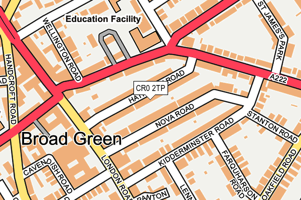 CR0 2TP map - OS OpenMap – Local (Ordnance Survey)