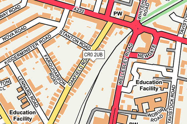 CR0 2UB map - OS OpenMap – Local (Ordnance Survey)