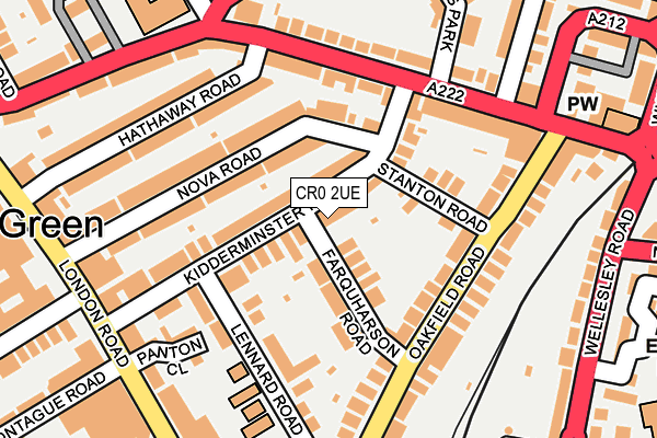 CR0 2UE map - OS OpenMap – Local (Ordnance Survey)
