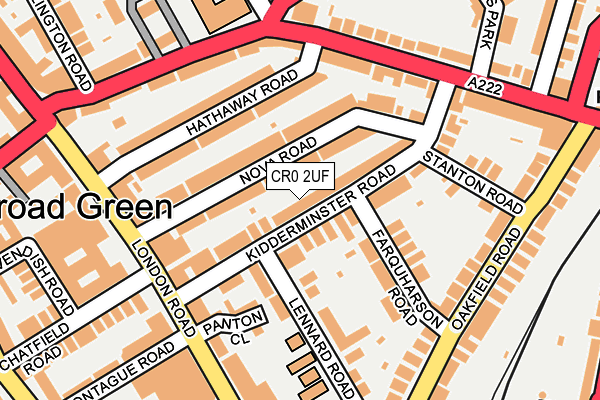 CR0 2UF map - OS OpenMap – Local (Ordnance Survey)