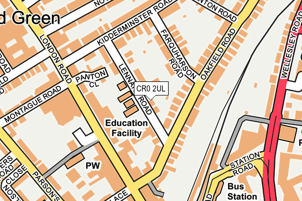 CR0 2UL map - OS OpenMap – Local (Ordnance Survey)