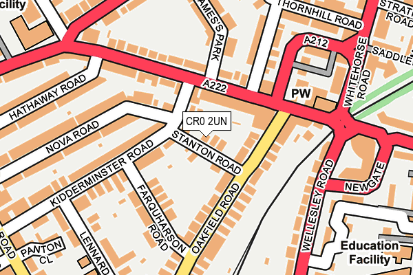 CR0 2UN map - OS OpenMap – Local (Ordnance Survey)