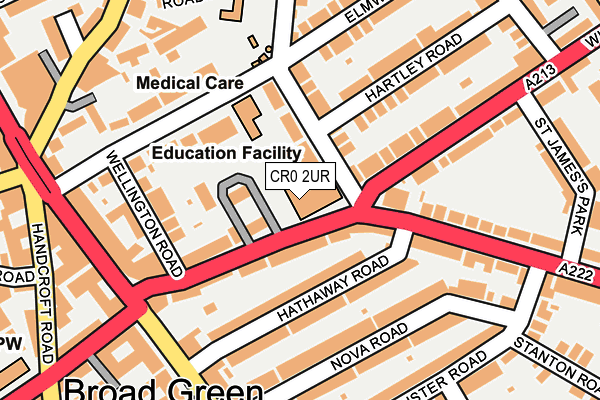 CR0 2UR map - OS OpenMap – Local (Ordnance Survey)