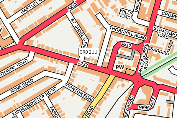 CR0 2UU map - OS OpenMap – Local (Ordnance Survey)