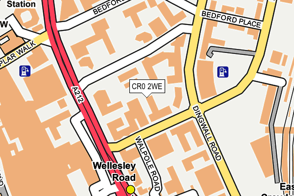 CR0 2WE map - OS OpenMap – Local (Ordnance Survey)